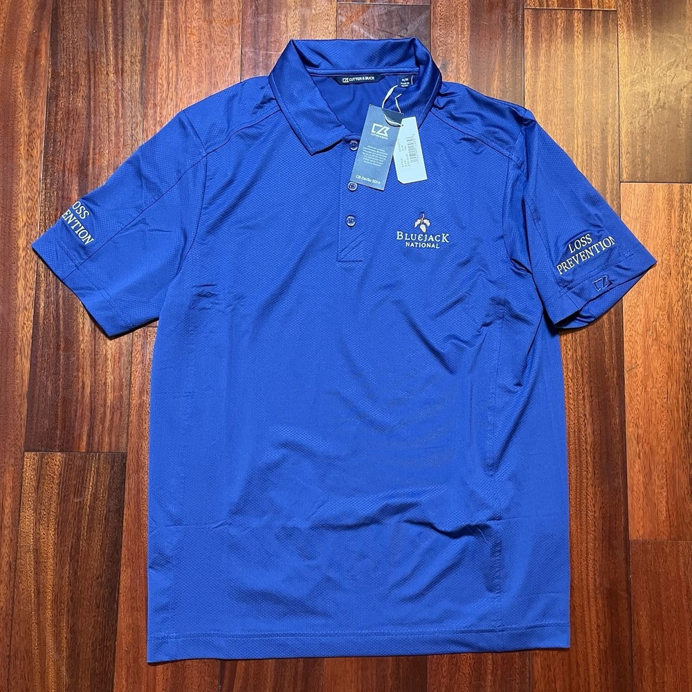 Bluejack National Golf Polo Shirt Mens Medium Cutter & Buck Loss Prevention NWT